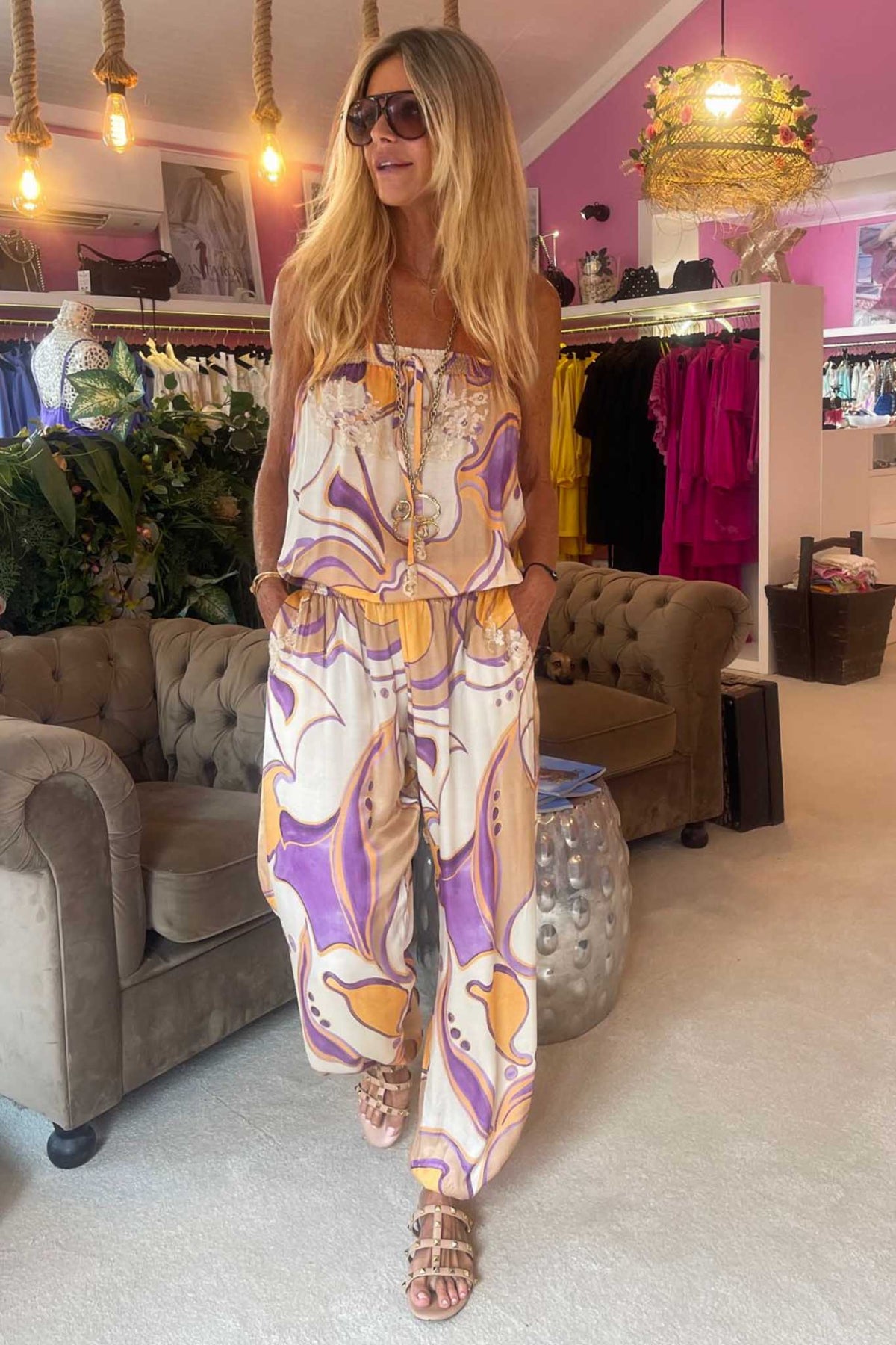 Paris Combipant in Gaia Peach