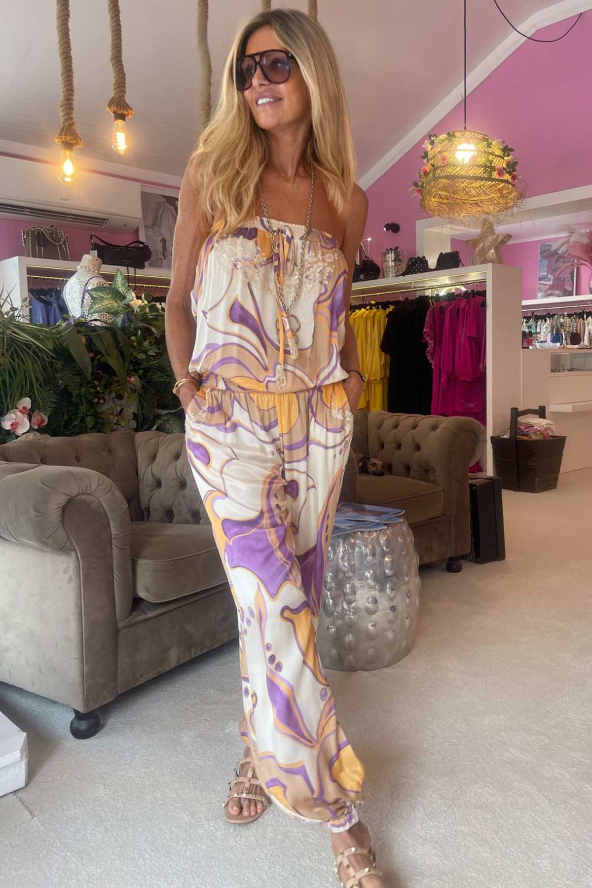 Paris Combipant in Gaia Peach