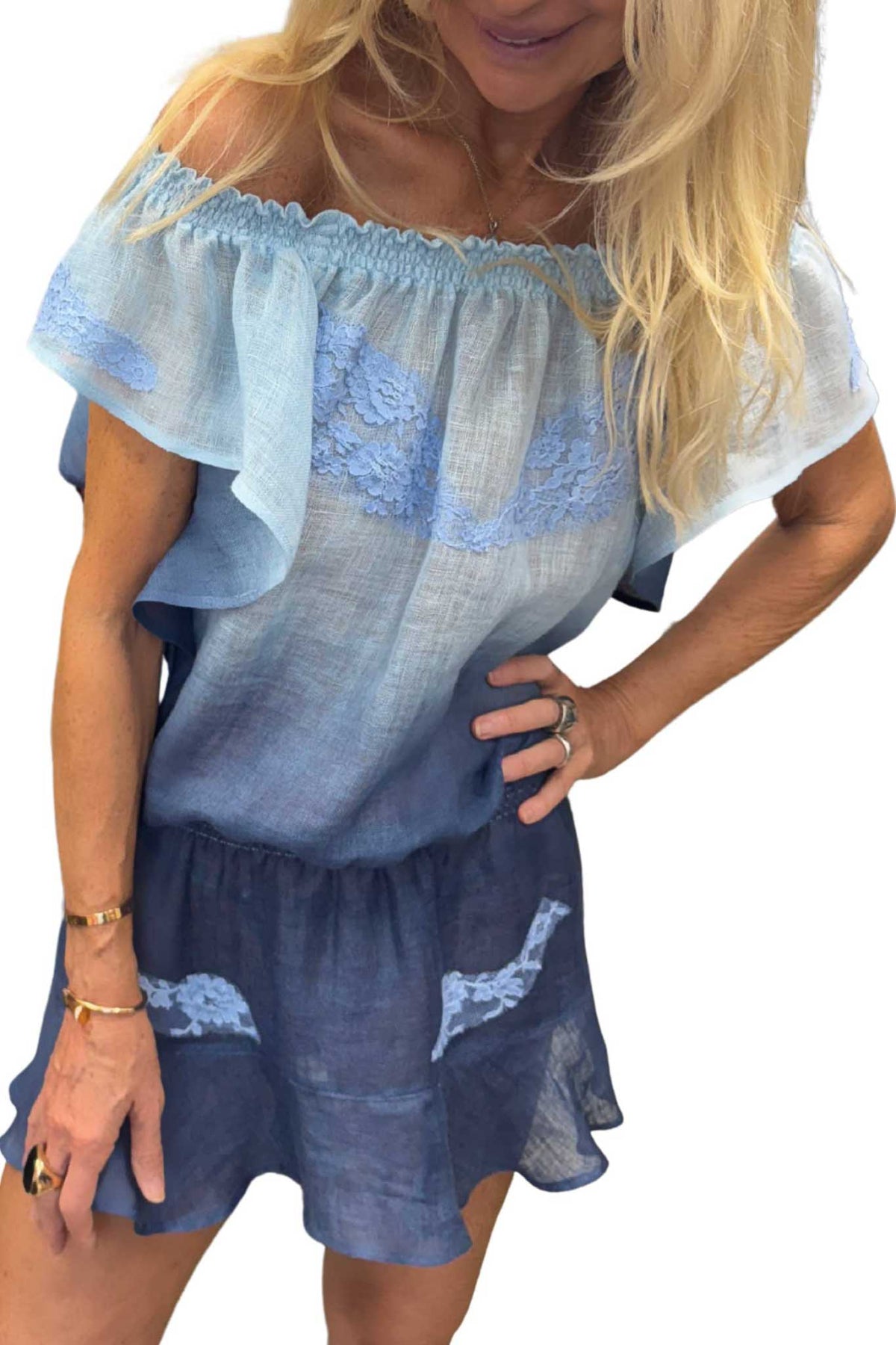 Mick Dress in Gradient Linen