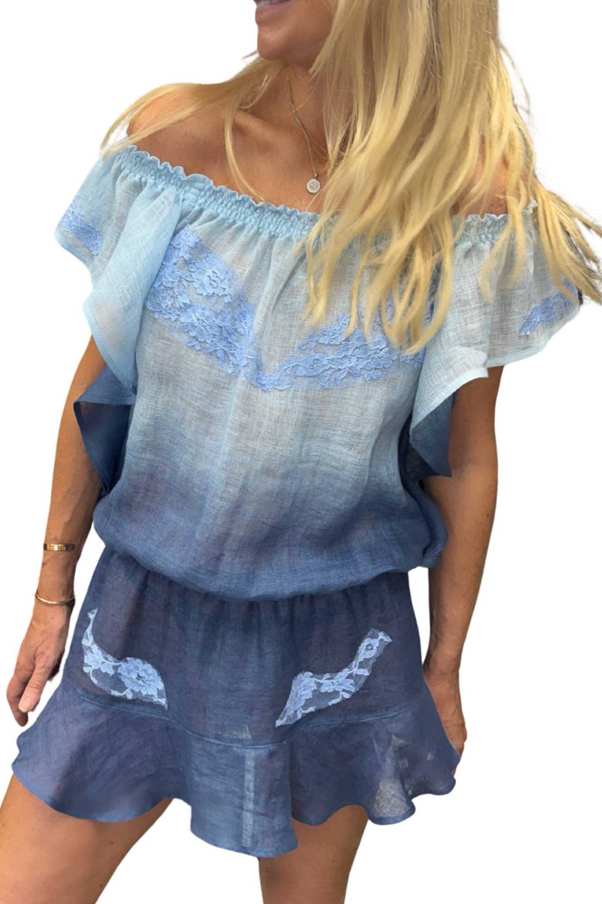 Mick Dress in Gradient Linen