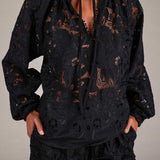 Pivoine Shirt in Guipure