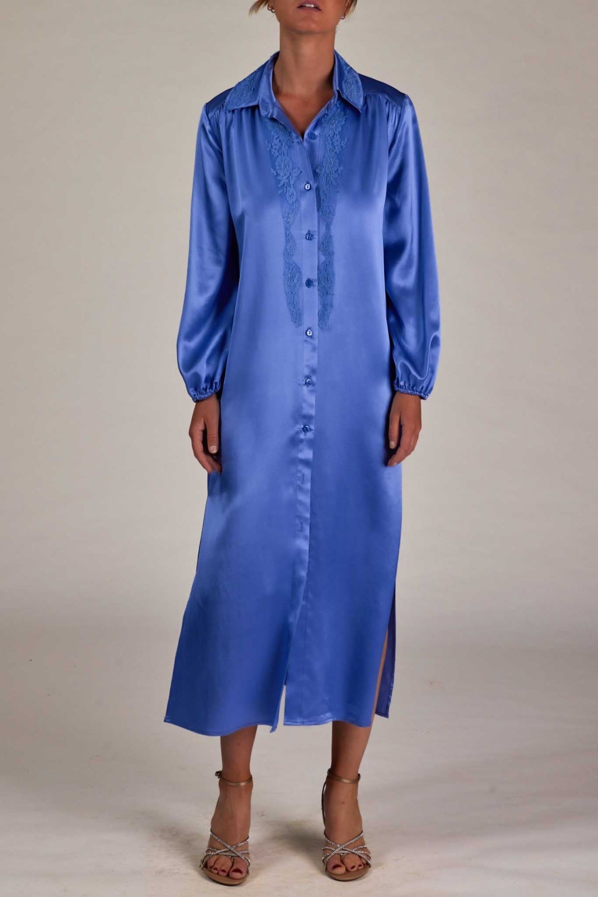 DRESS PROVENCE SATIN SILK - Vanita Rosa