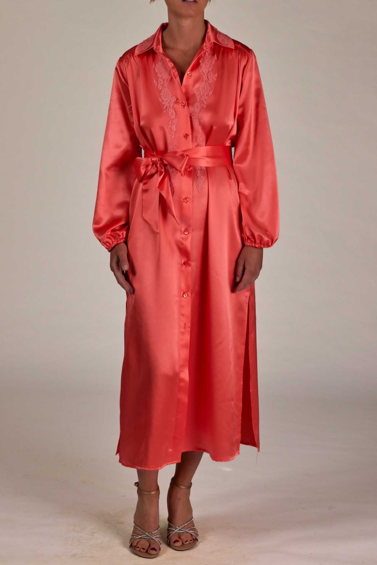 DRESS PROVENCE SATIN SILK - Vanita Rosa