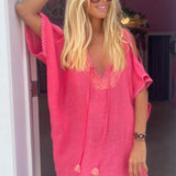 Pipa Poncho in Linen