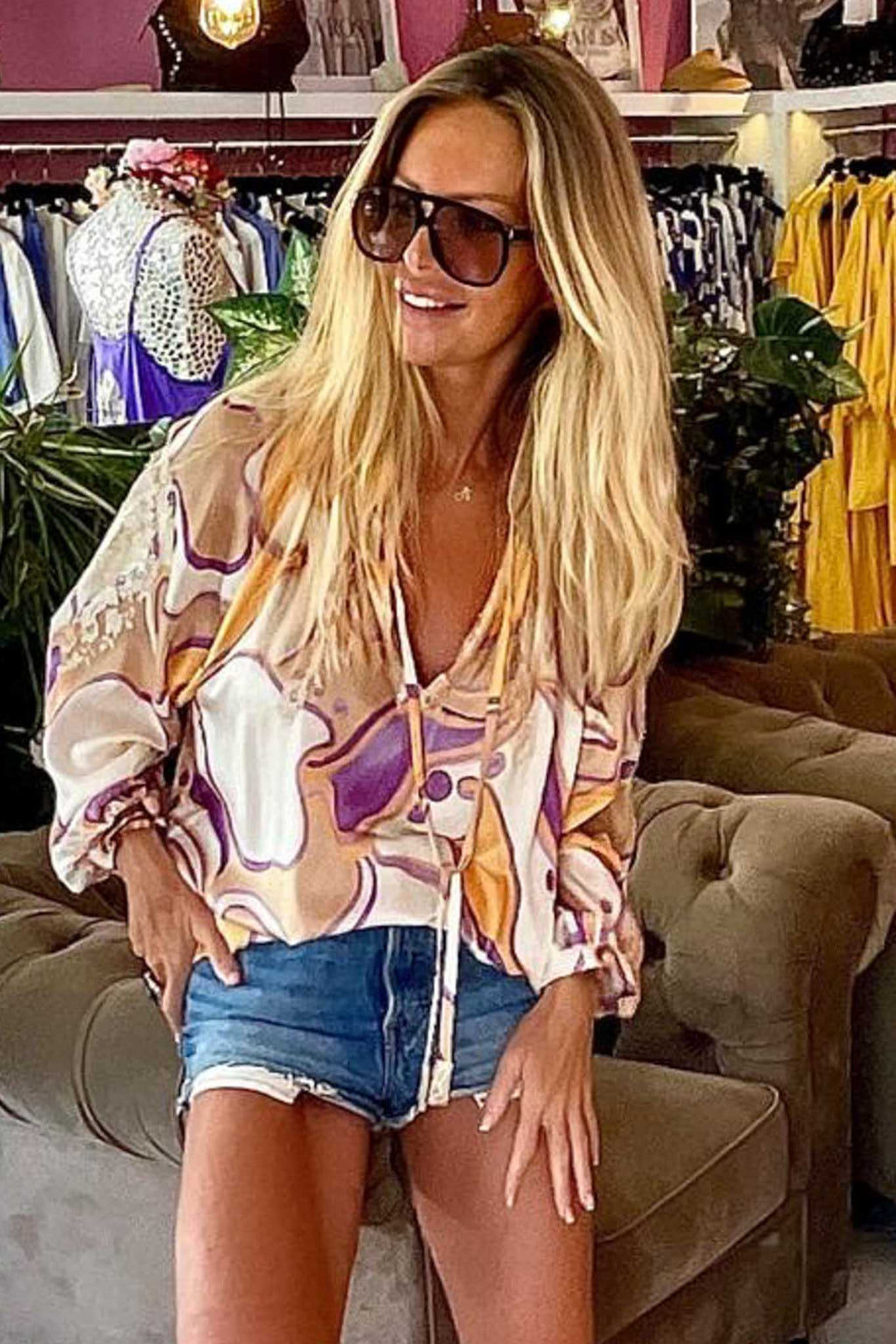 Pivoine Tunic in Gaia Peach