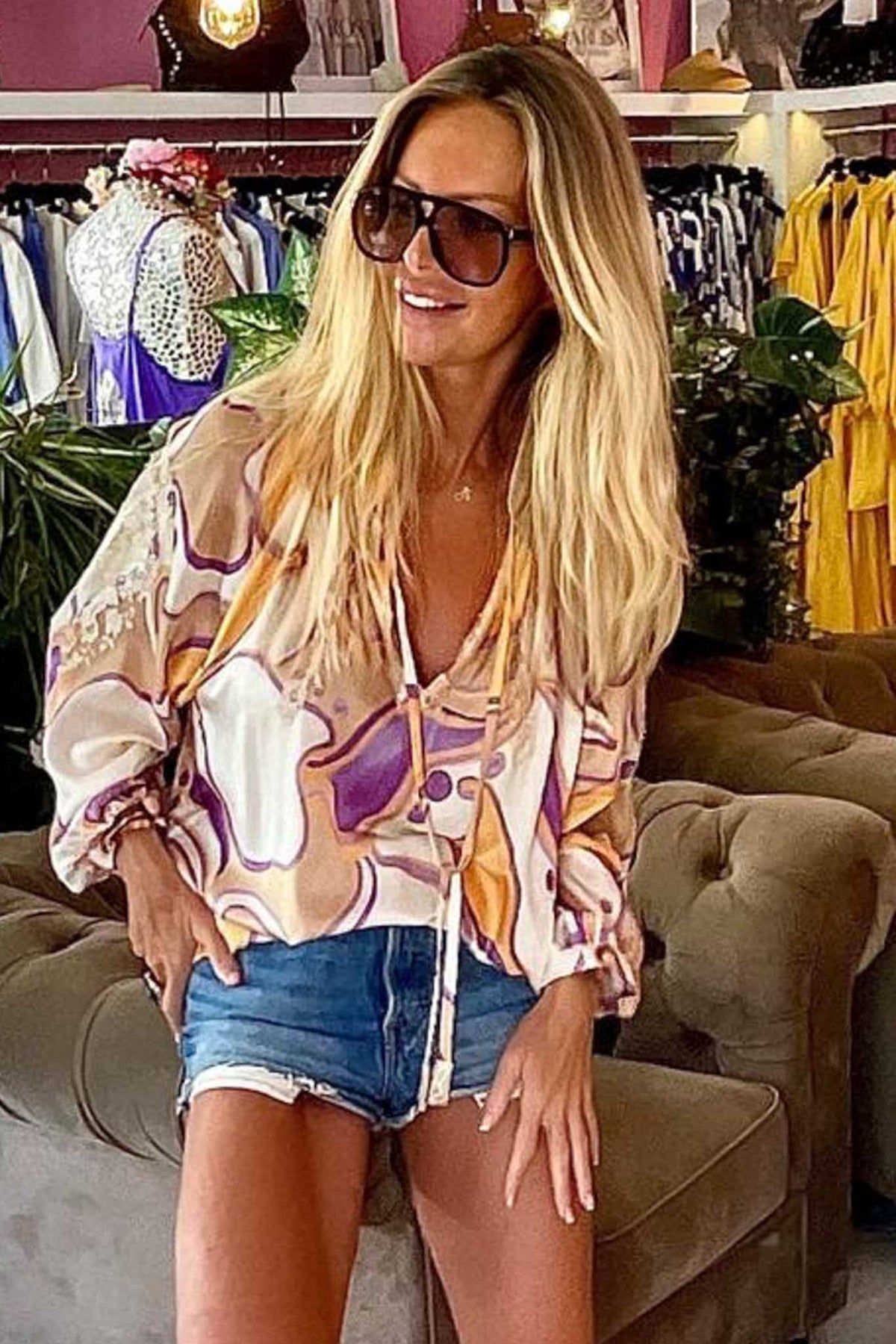 Pivoine Tunic in Gaia Peach