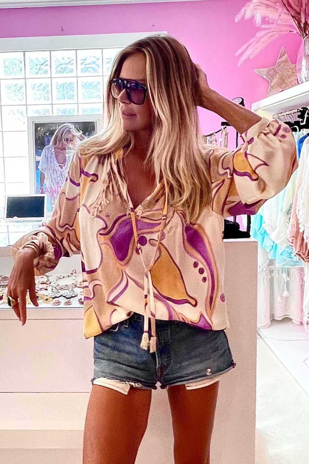 Pivoine Tunic in Gaia Peach