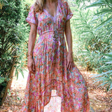 Robe longue Mandy en soie Liberty 