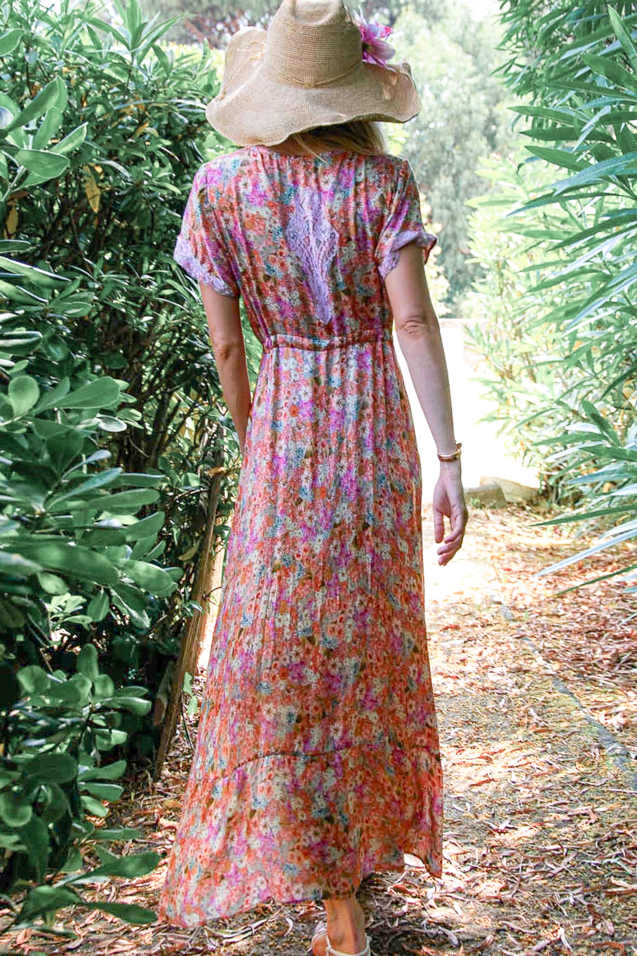Mandy Long Dress in Silk Liberty