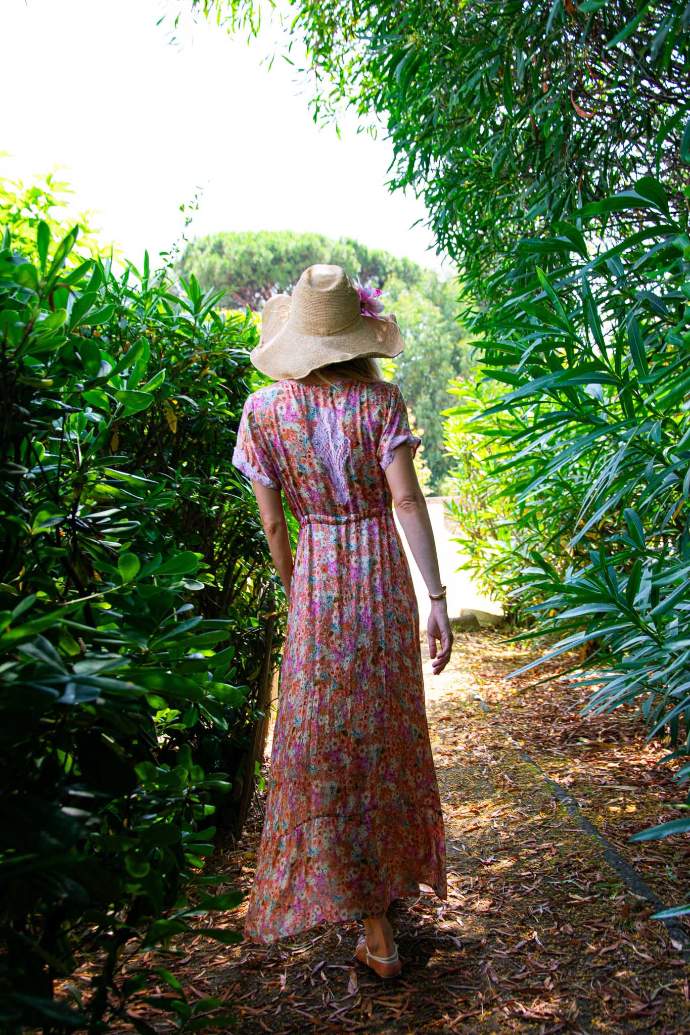 Long Dress Mandy in Silk Liberty - Vanita Rosa