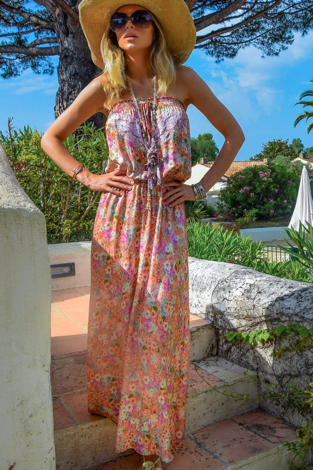 Rimini Long Dress in Liberty Silk
