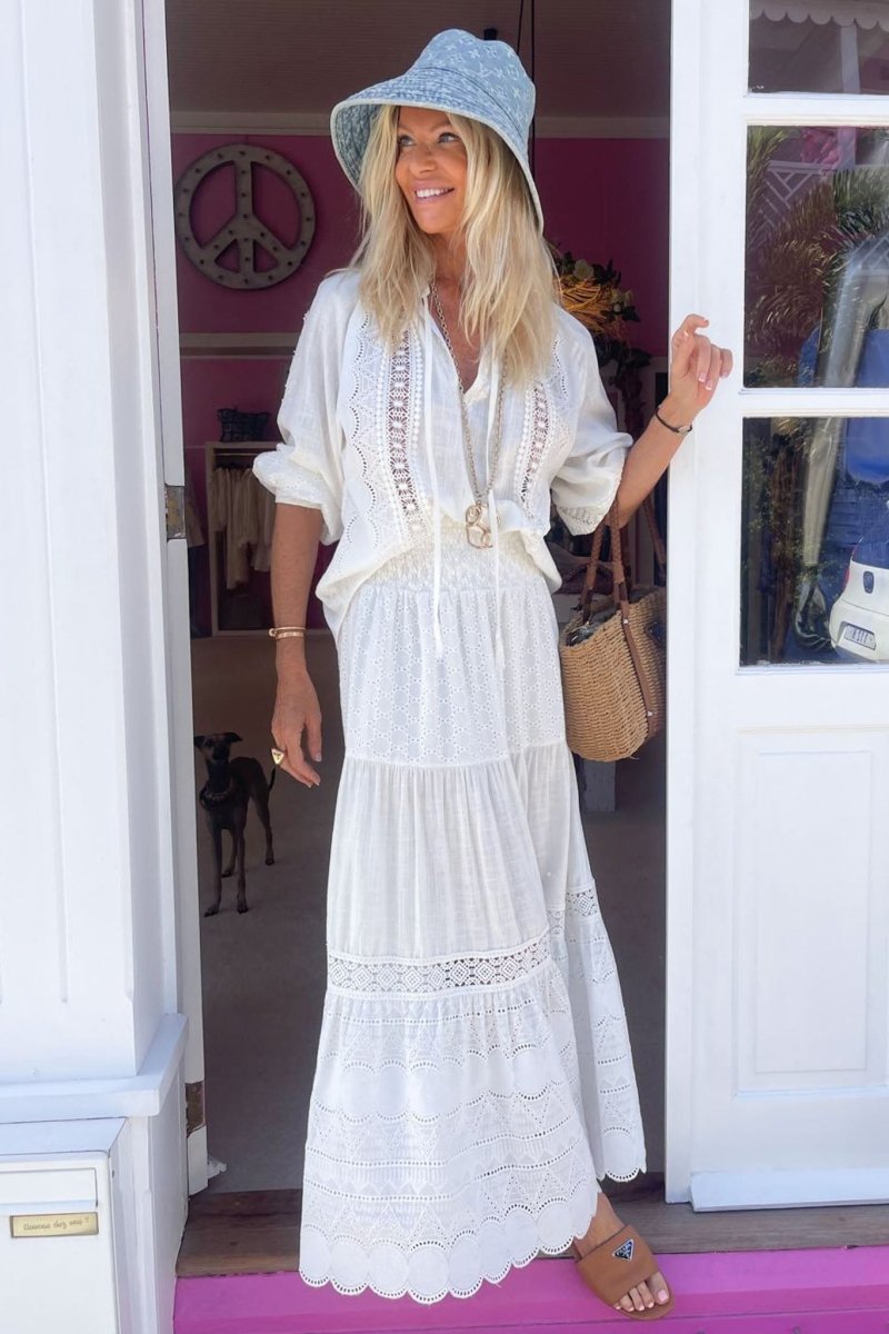 LONG SKIRT POEMA LINEN MARYLIN - Vanita Rosa