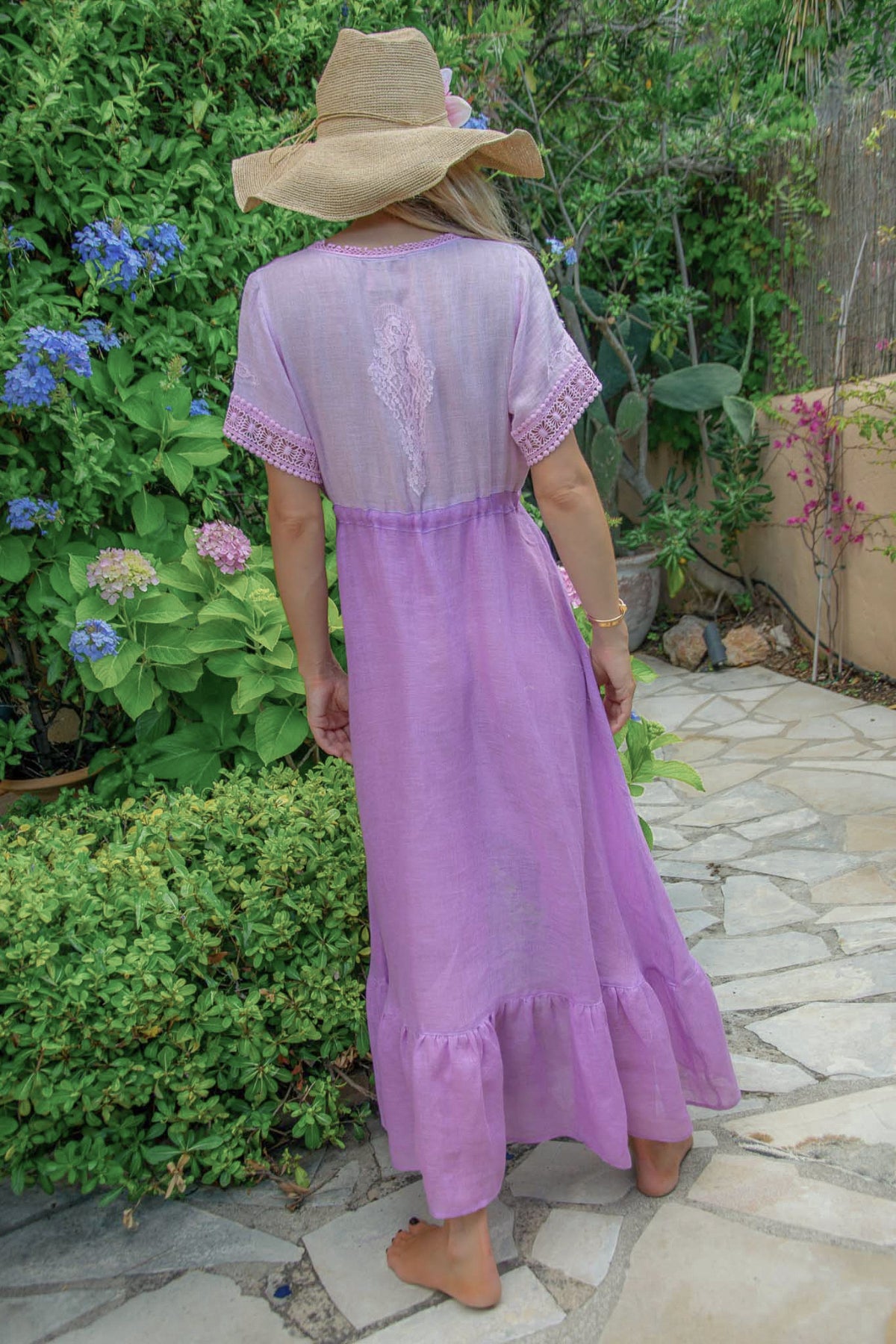 Mandy Long Dress in Linen