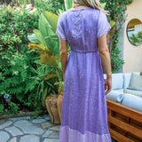 Mandy Long Dress in Silk Heart
