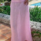 Mia Long Skirt in Linen