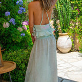 Mia Skirt in Fine Linen Gauze Lilac - Vanita Rosa