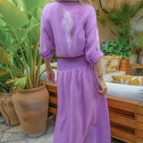 Mia Long Skirt in Linen