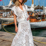 Rokie Top in White Guipure