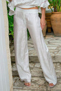 Palazzo Pants in Silk Heart