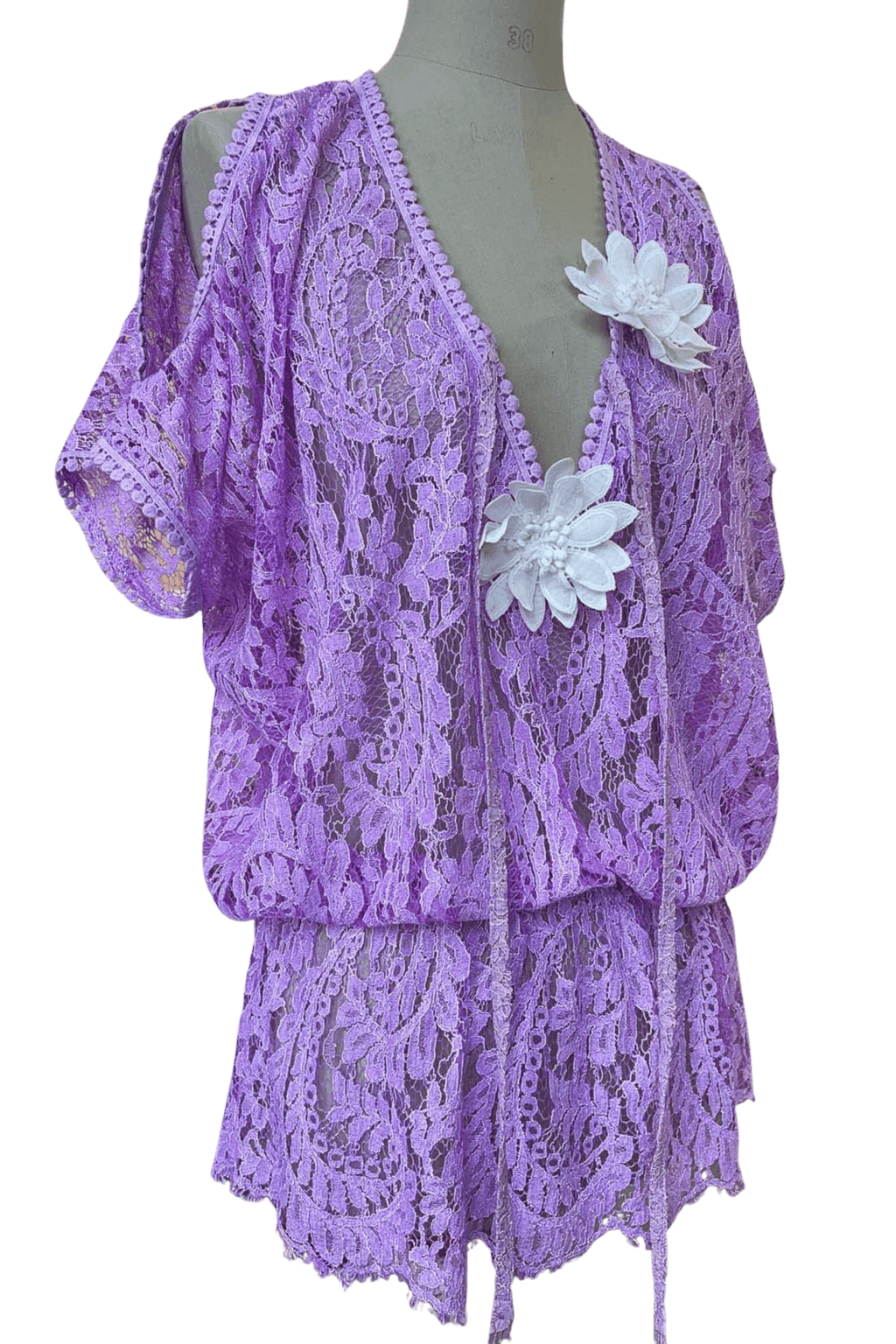 Poncho Rachel — Calais Lace Elegance - Vanita Rosa