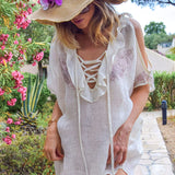 Rita Poncho in Linen