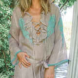 Ralie Short Dress in Linen