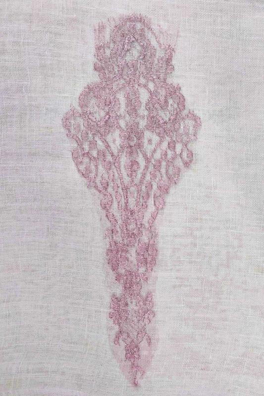 Rania Dress in Fine Linen Gauze Pink - Vanita Rosa