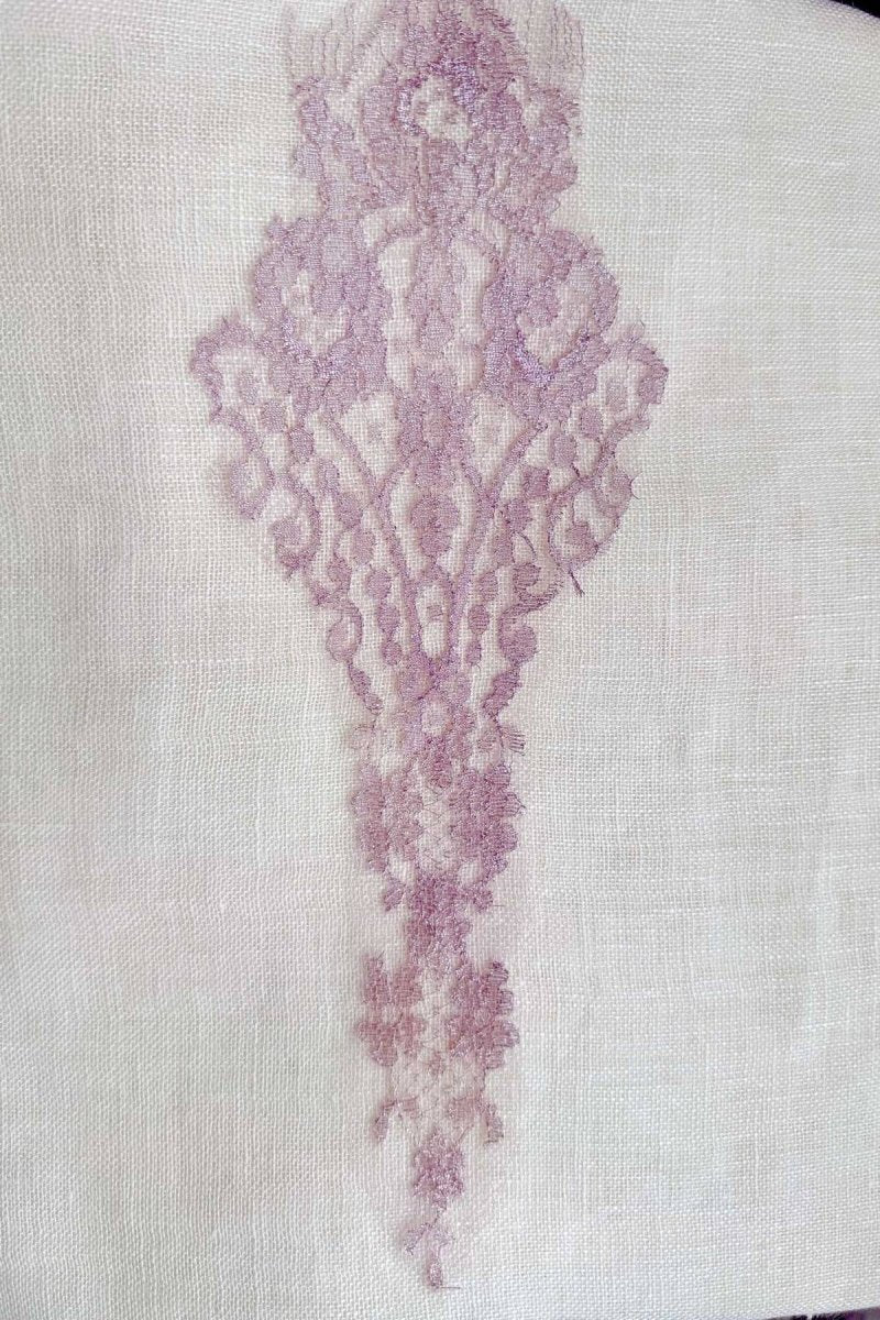 Rania Dress in Fine Linen Gauze Pink - Vanita Rosa