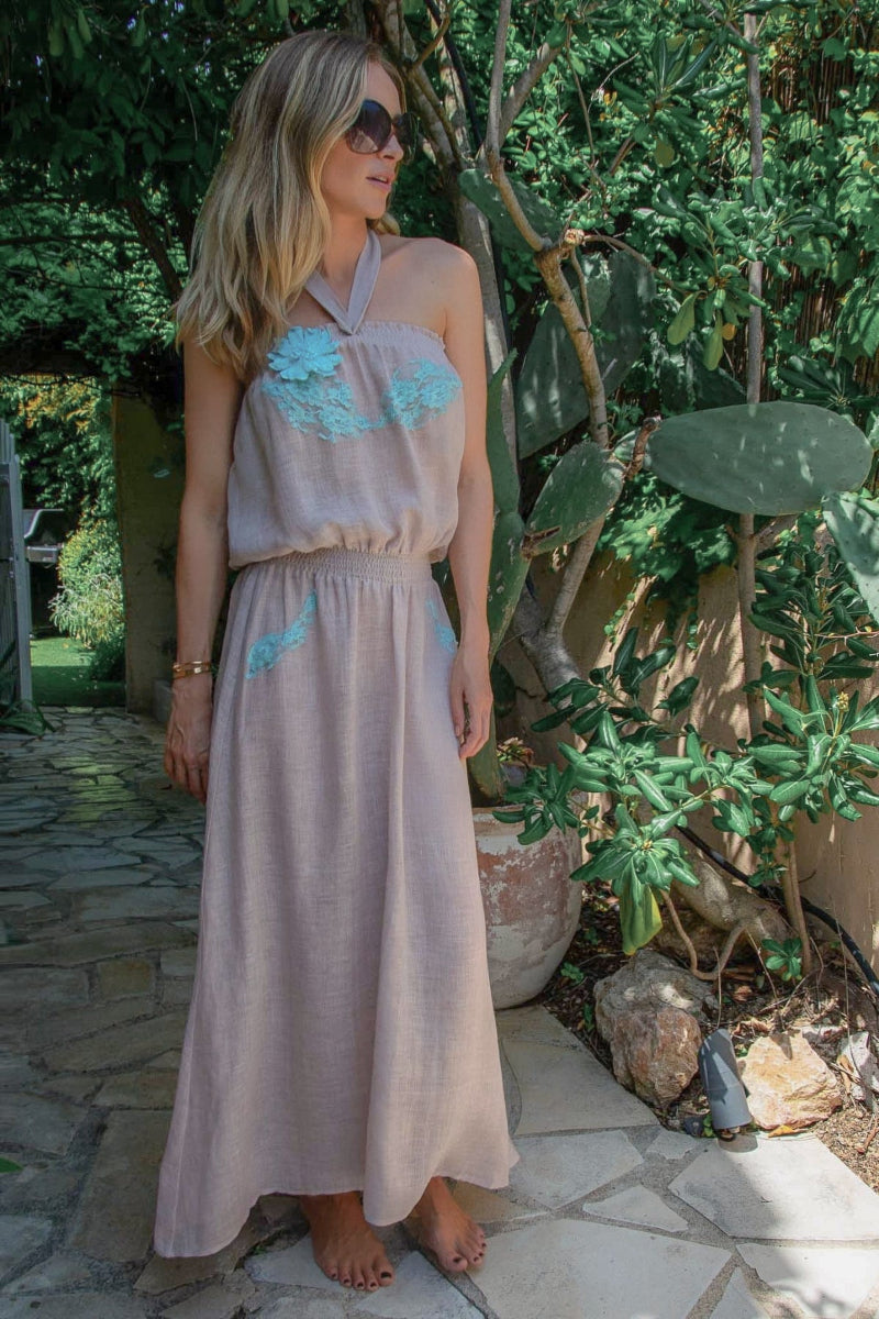 Rimini Long Dress in Linen