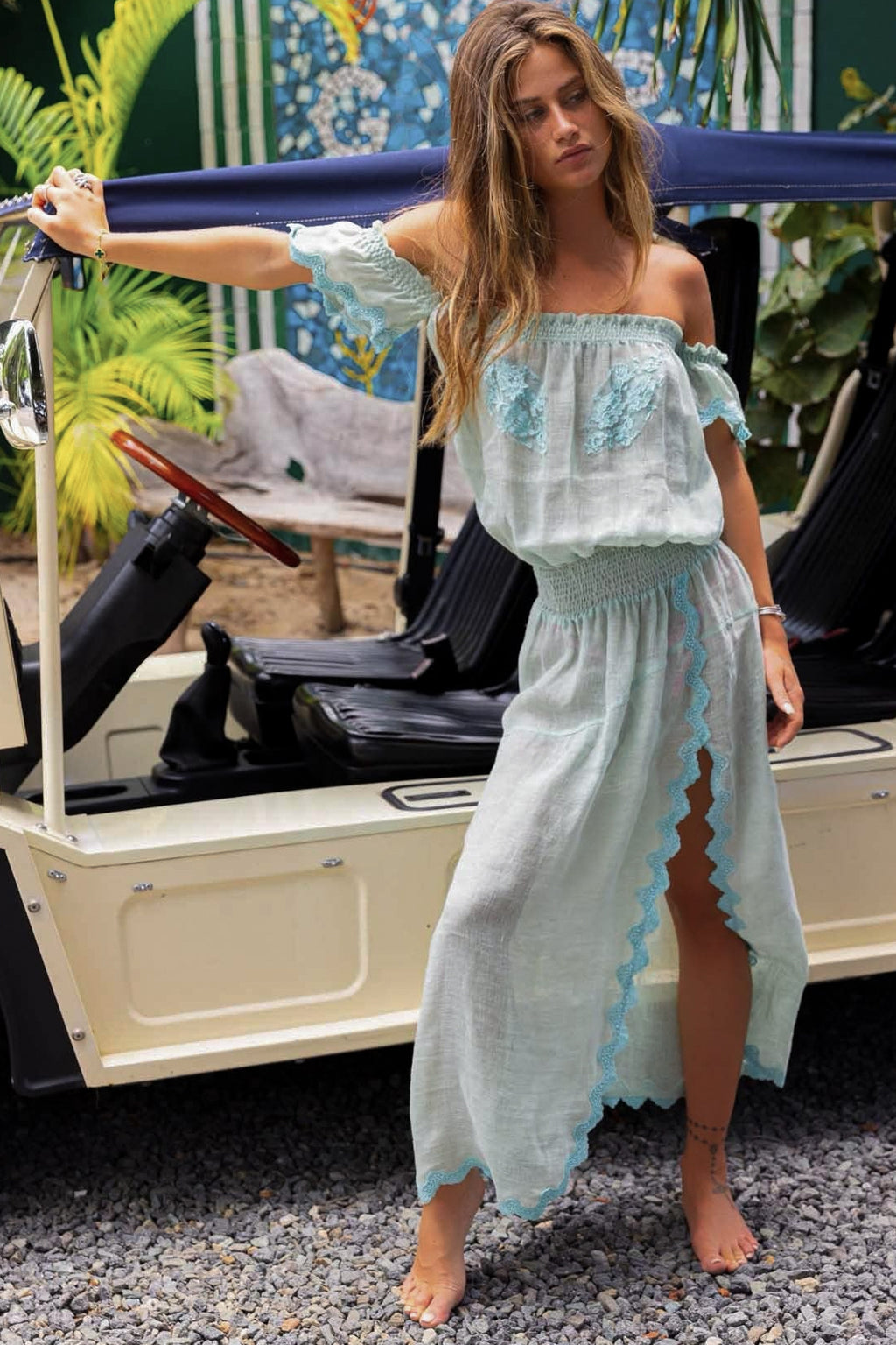 Rolling Long Dress in Linen