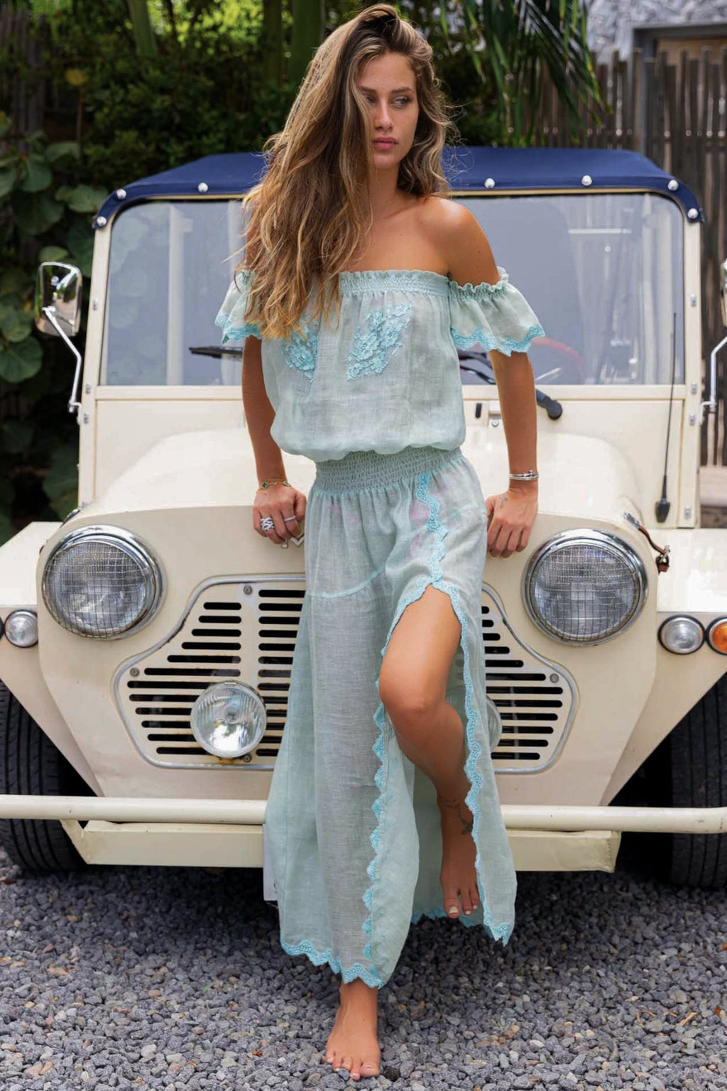 Rolling Long Dress in Linen