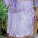 Jupe Romane en soie cœur