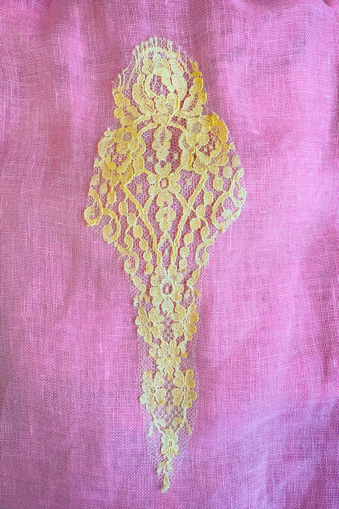 Romy Dress in Fine Linen Gauze Almond - Vanita Rosa