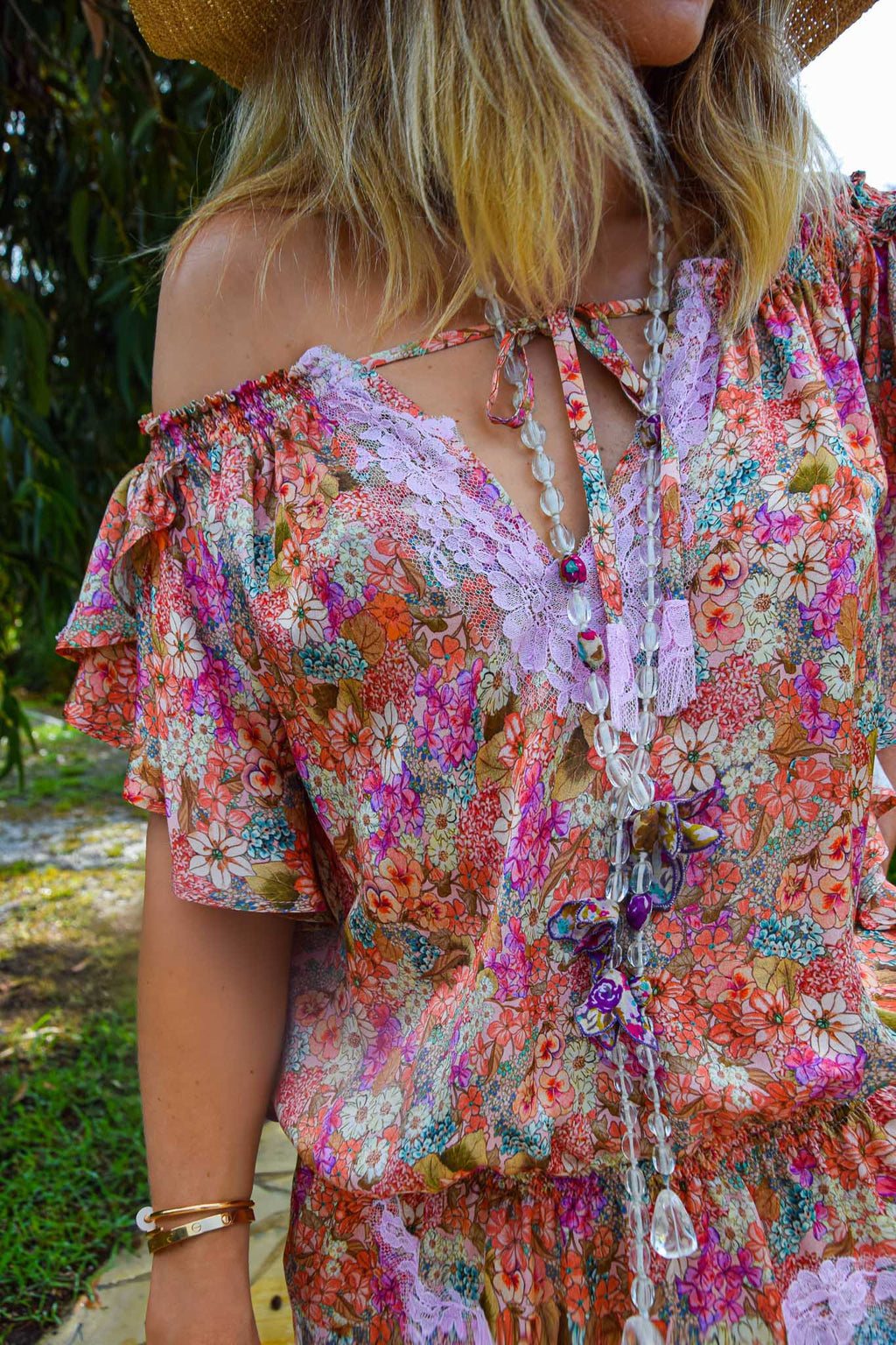 Romy Dress in Silk Liberty - Vanita Rosa