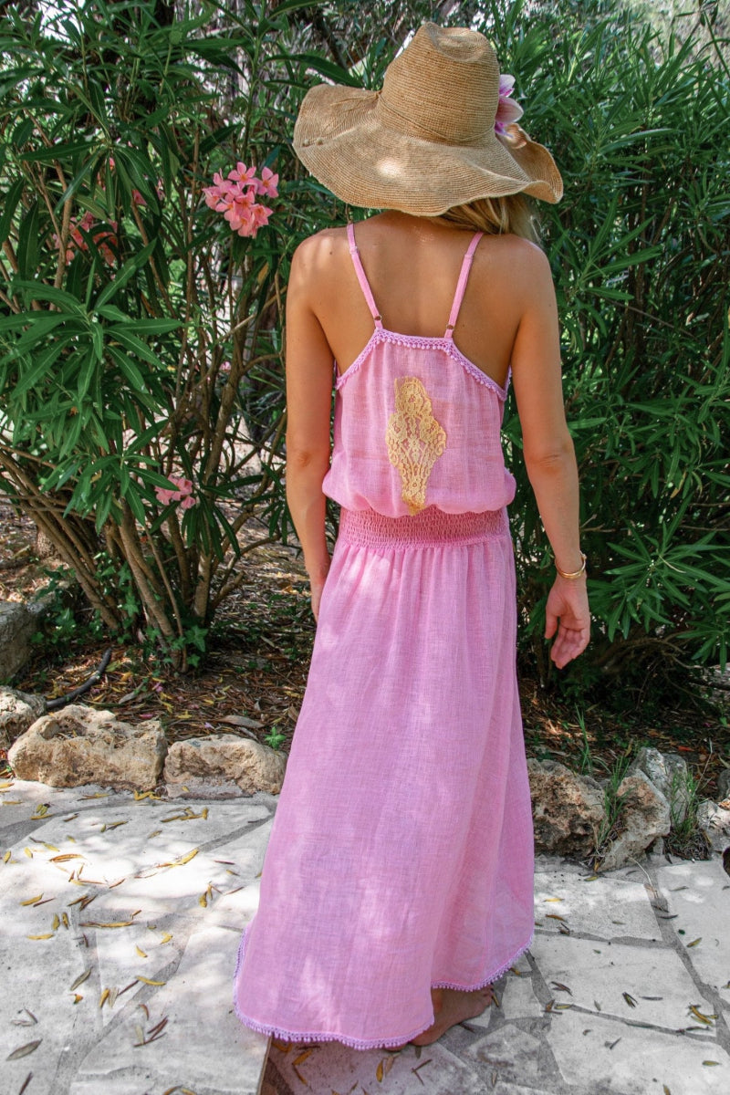 Rosa Long Dress in Linen