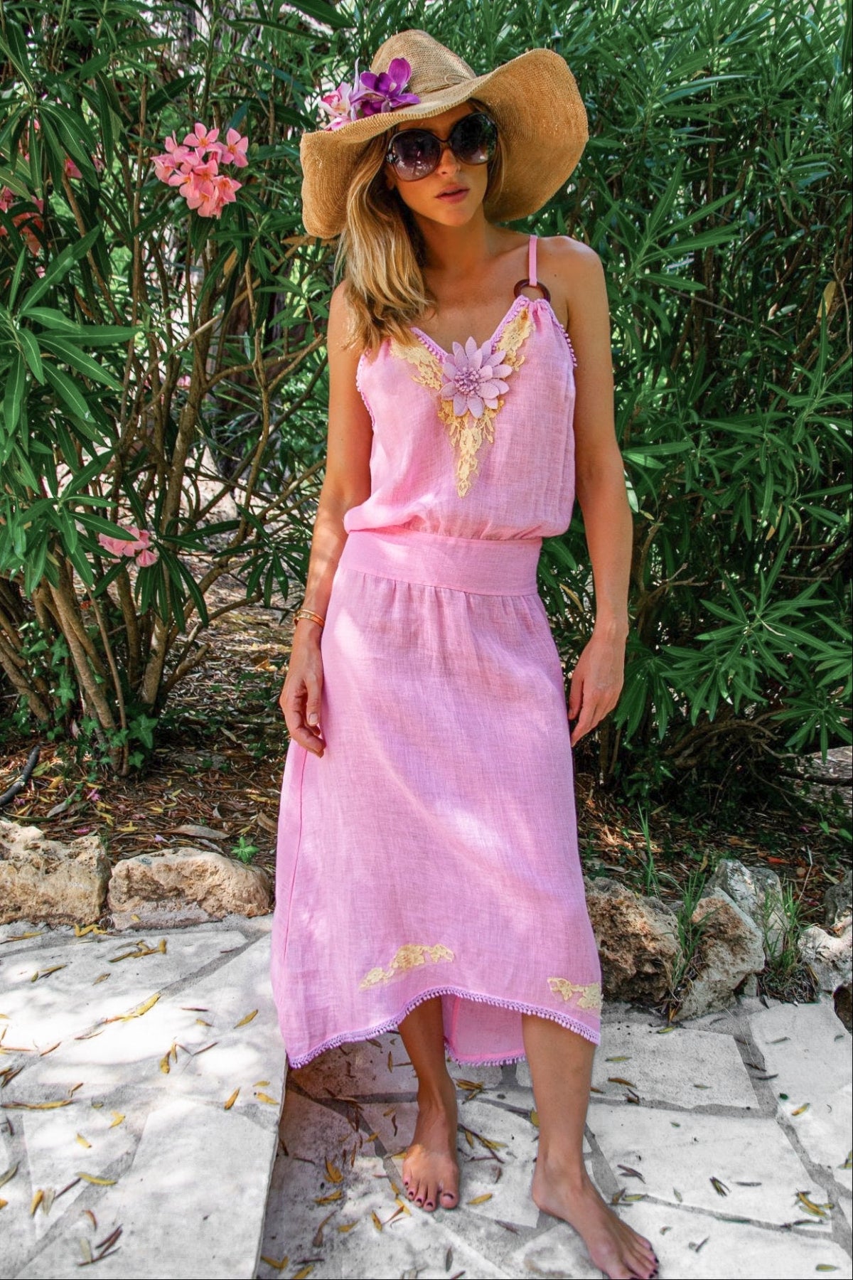 Rosa Long Dress in Linen