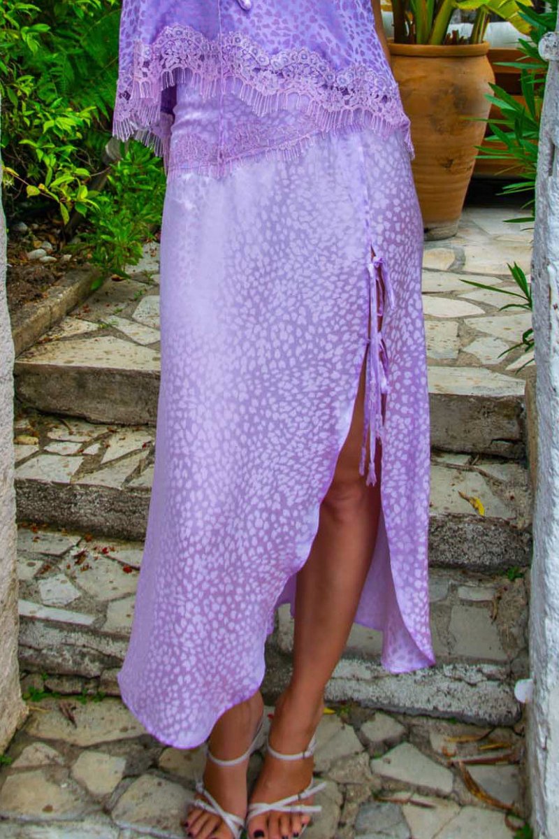 Rosalie Skirt in Silk Heart - Vanita Rosa