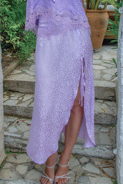 Jupe Rosalie en soie cœur