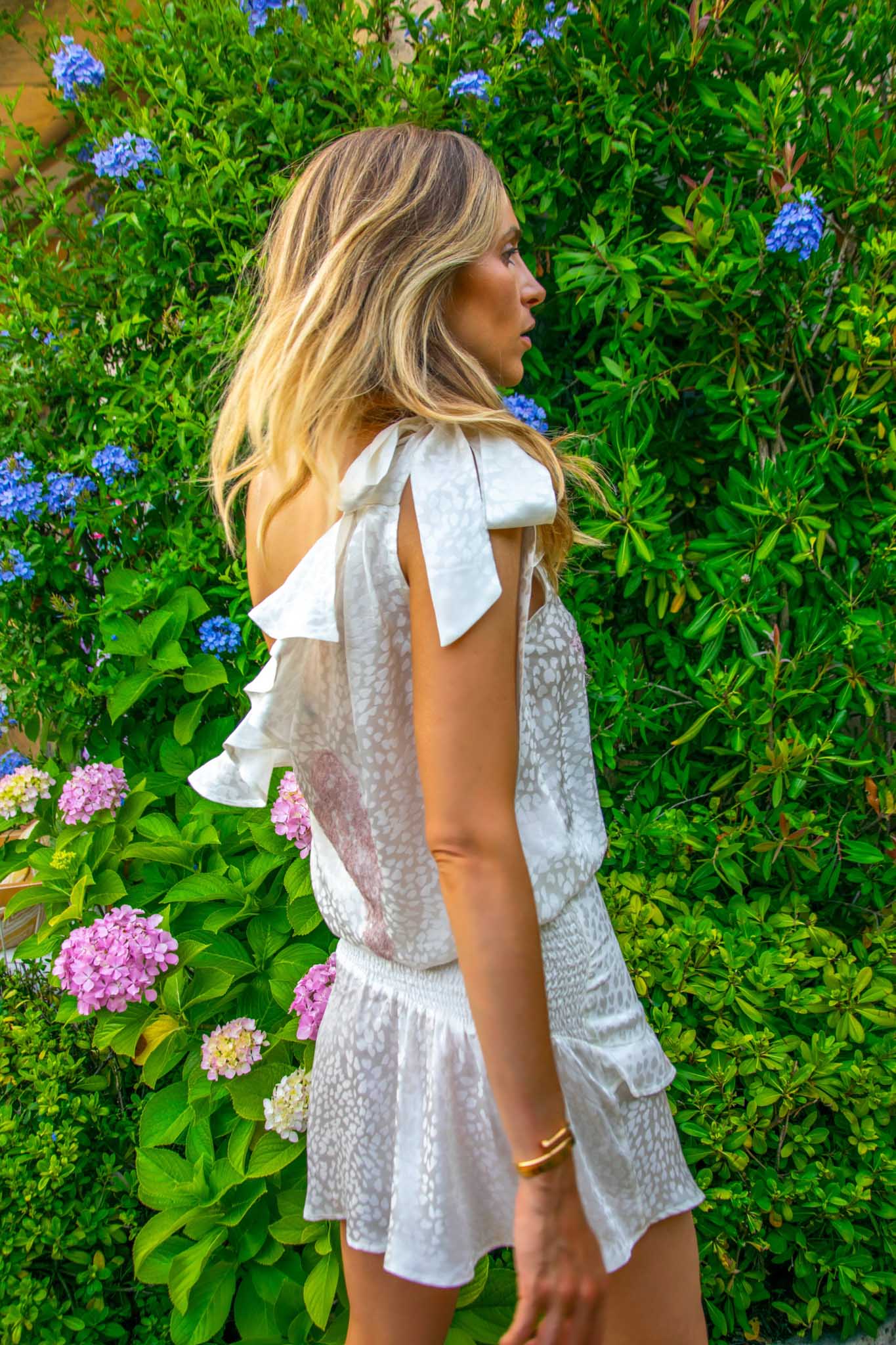 Ruby Dress in Silk Heart - Vanita Rosa