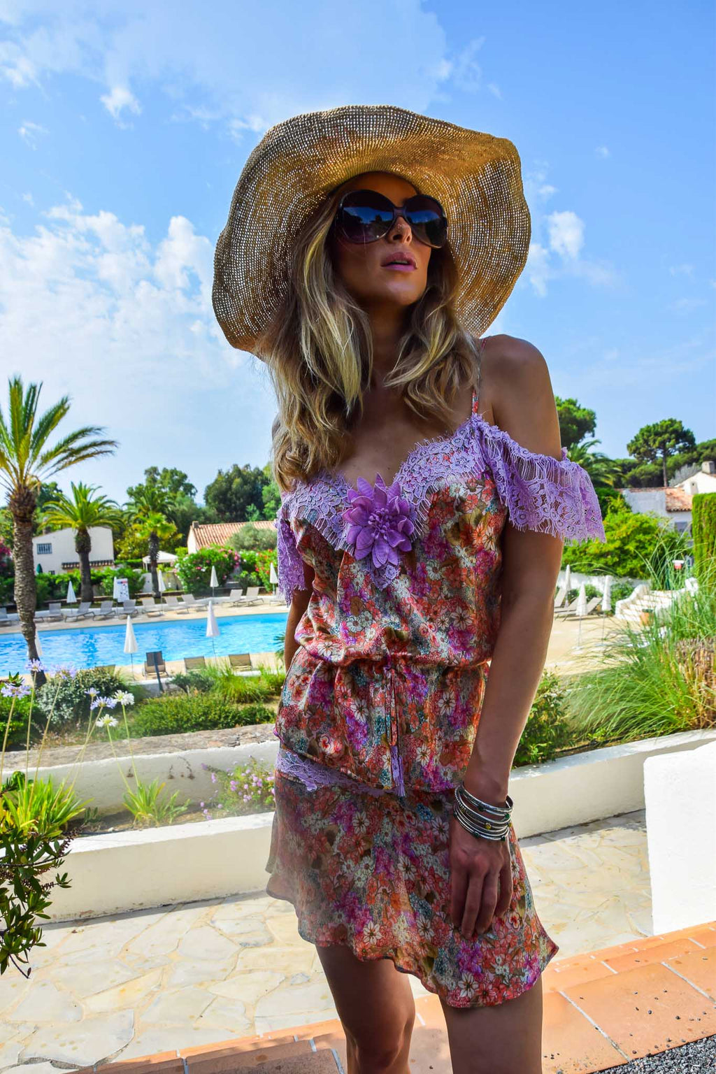 Top Rihanna in Silk Liberty - Vanita Rosa