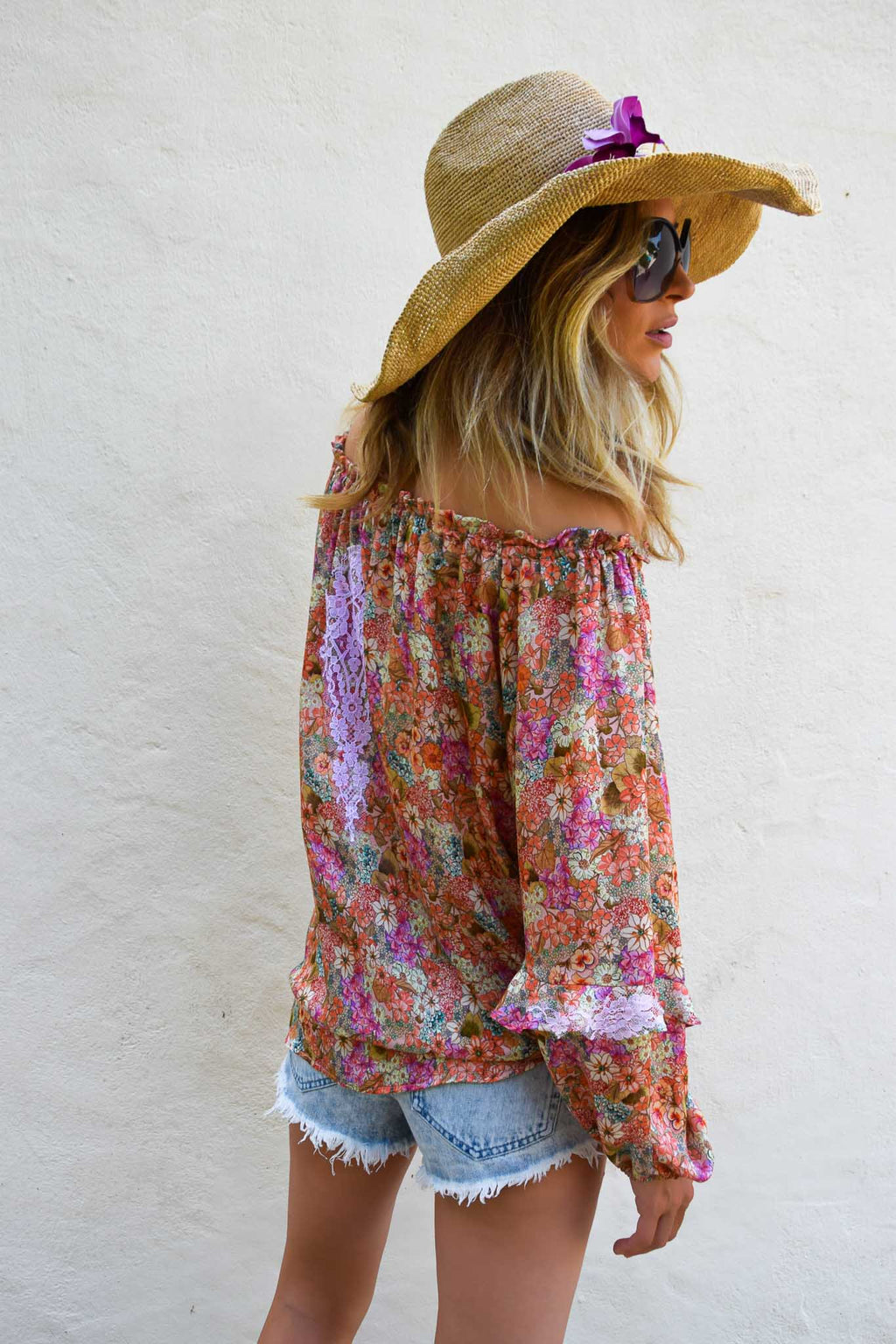 Tunic Rosana in Silk Liberty - Vanita Rosa