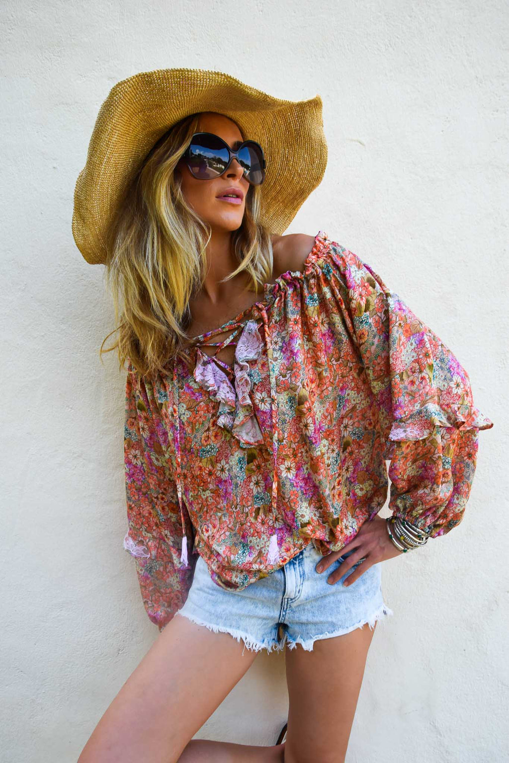 Tunic Rosana in Silk Liberty - Vanita Rosa